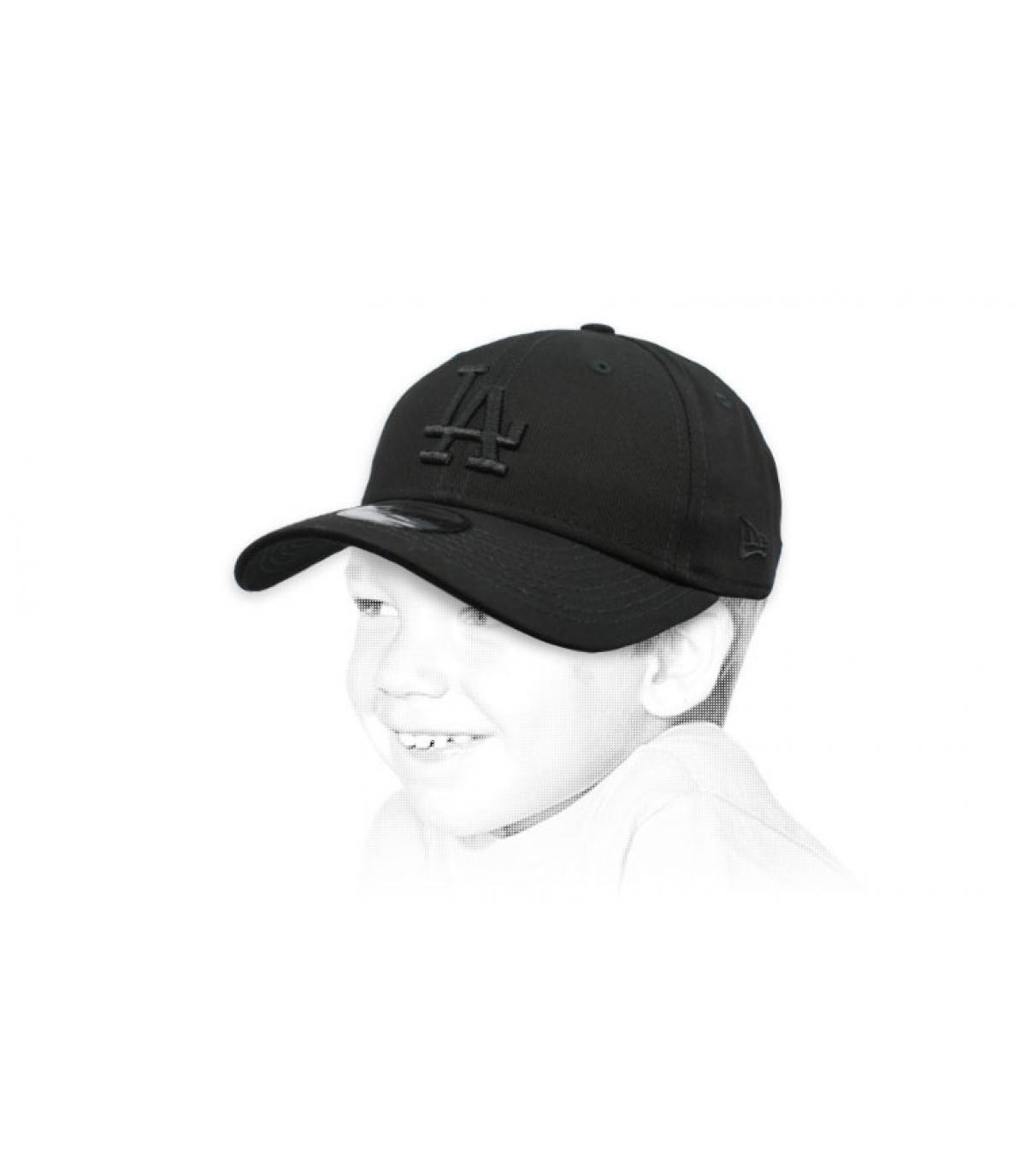 black LA child cap Kids LA 9Forty Snapback black